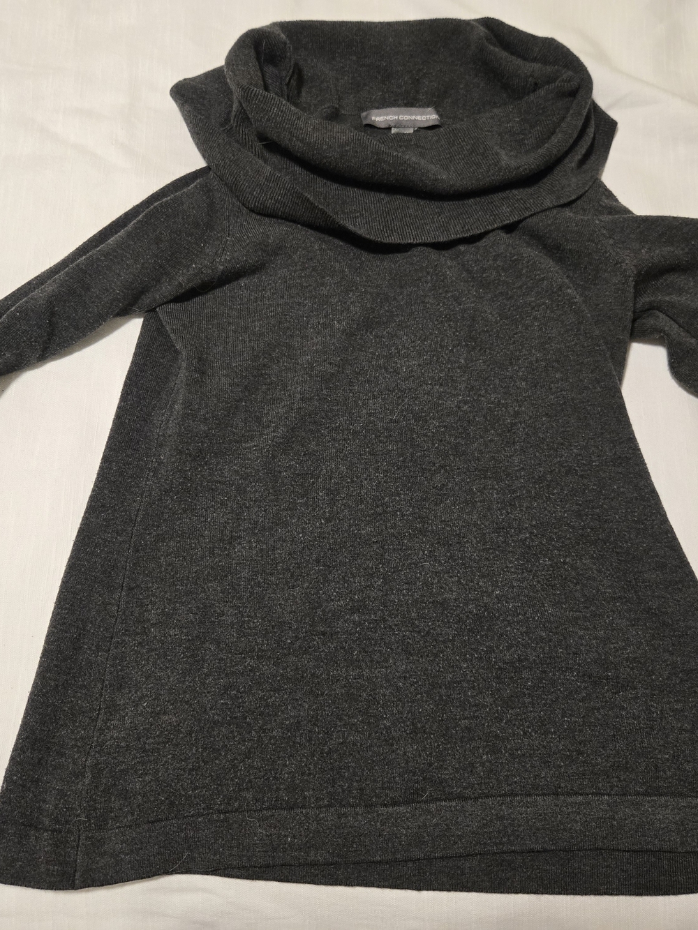 French Connection Charcoal Cowl Neck Sweater